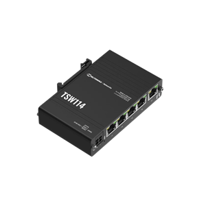 Switch 5 ports 1000Mbps sur RailDin Alimentation 9-30VDC