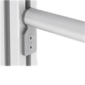 Plaque de connection tube rond/profilé carré, gamme D28