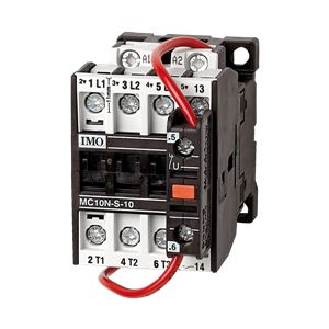 Contacteur 3P 1NO 4kW 10A 24V DC MC10N-S-1024DC