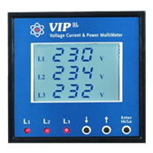 Elnet VIP wattmetre, V, I, P (Q, S), F, PF, ecran LCD
