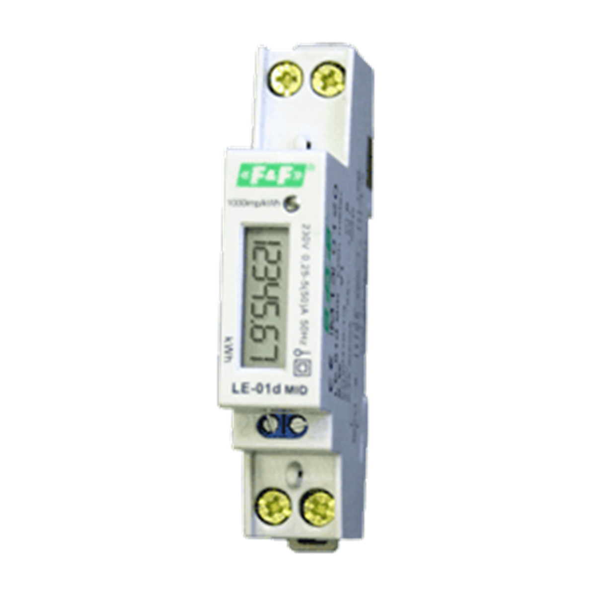 Compteur de courant intermédiaire DIN - 230/400 V - 5-80 A - Compteur  électrique numérique à 3 phases - 4 conducteurs - Rail - Compteur  électrique numérique LCD - Compteur de courant rotatif
