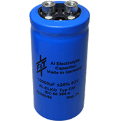 Condensateur électrolytique de filtrage